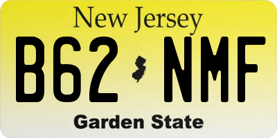 NJ license plate B62NMF
