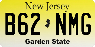 NJ license plate B62NMG