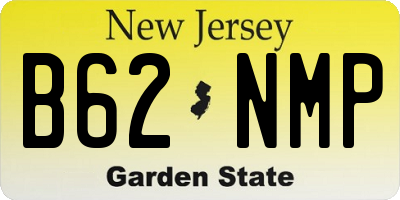 NJ license plate B62NMP