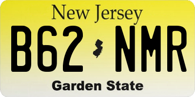 NJ license plate B62NMR