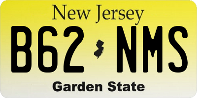NJ license plate B62NMS