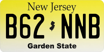 NJ license plate B62NNB
