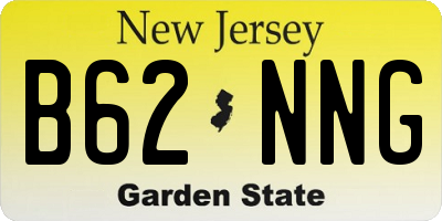 NJ license plate B62NNG
