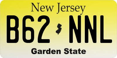 NJ license plate B62NNL