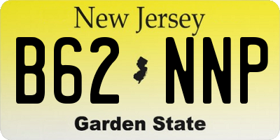 NJ license plate B62NNP