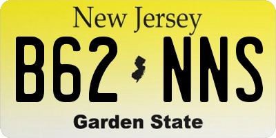 NJ license plate B62NNS