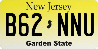 NJ license plate B62NNU
