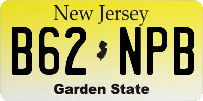 NJ license plate B62NPB