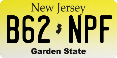 NJ license plate B62NPF