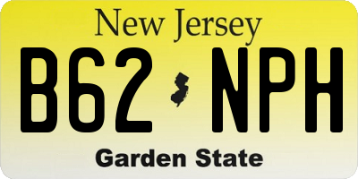 NJ license plate B62NPH