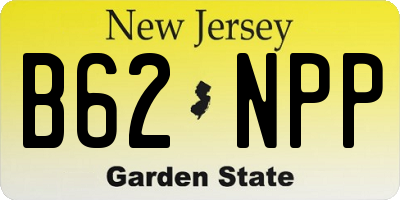 NJ license plate B62NPP