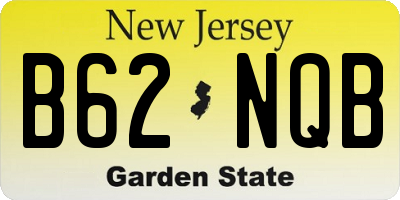 NJ license plate B62NQB