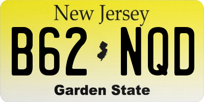 NJ license plate B62NQD