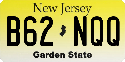 NJ license plate B62NQQ