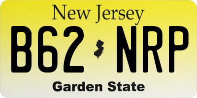 NJ license plate B62NRP