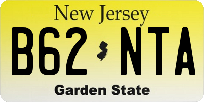 NJ license plate B62NTA