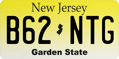 NJ license plate B62NTG