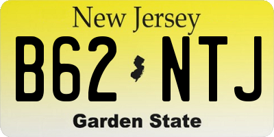 NJ license plate B62NTJ
