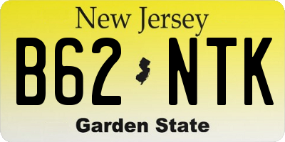 NJ license plate B62NTK