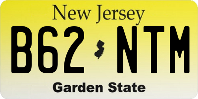 NJ license plate B62NTM