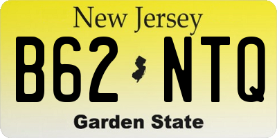 NJ license plate B62NTQ
