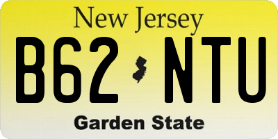 NJ license plate B62NTU