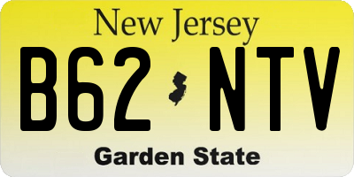 NJ license plate B62NTV