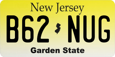 NJ license plate B62NUG