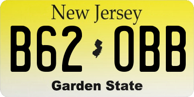 NJ license plate B62OBB