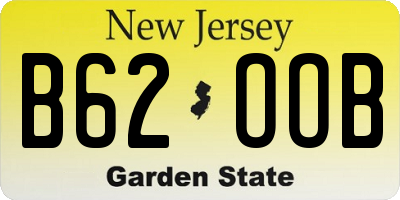 NJ license plate B62OOB