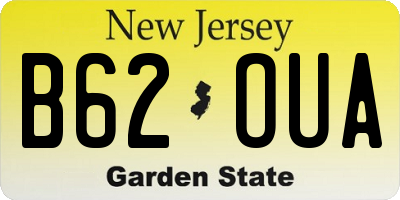 NJ license plate B62OUA