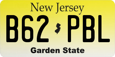 NJ license plate B62PBL