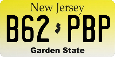 NJ license plate B62PBP