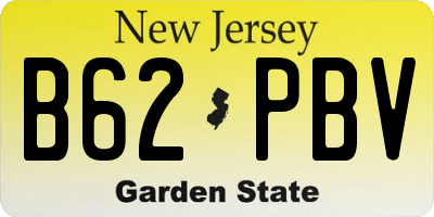 NJ license plate B62PBV