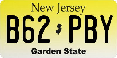 NJ license plate B62PBY