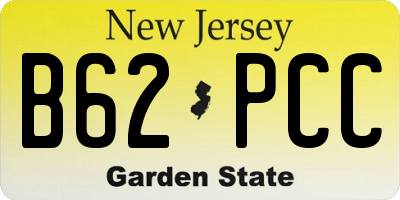 NJ license plate B62PCC