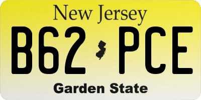 NJ license plate B62PCE