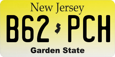 NJ license plate B62PCH