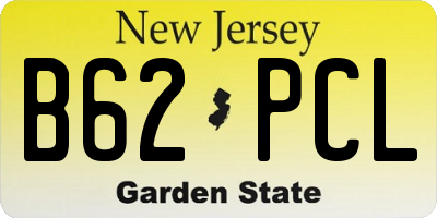 NJ license plate B62PCL