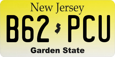 NJ license plate B62PCU