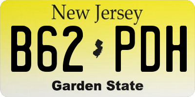 NJ license plate B62PDH