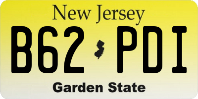 NJ license plate B62PDI