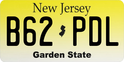 NJ license plate B62PDL