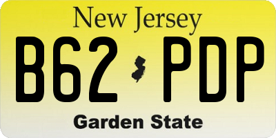 NJ license plate B62PDP
