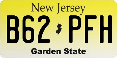 NJ license plate B62PFH