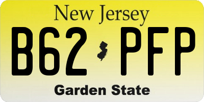 NJ license plate B62PFP