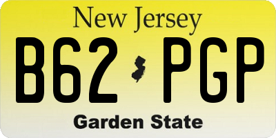 NJ license plate B62PGP