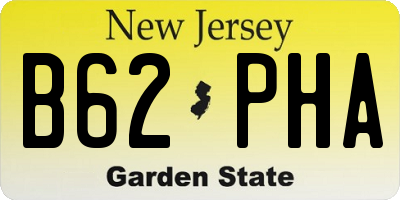NJ license plate B62PHA