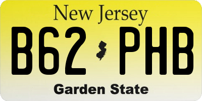 NJ license plate B62PHB