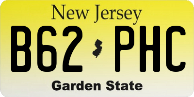 NJ license plate B62PHC